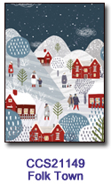 Folk Town Charity Select Holiday Card